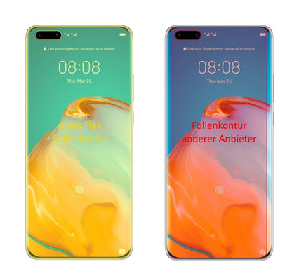 2x 3D Full Cover Schutzfolie für Huawei P40 Pro