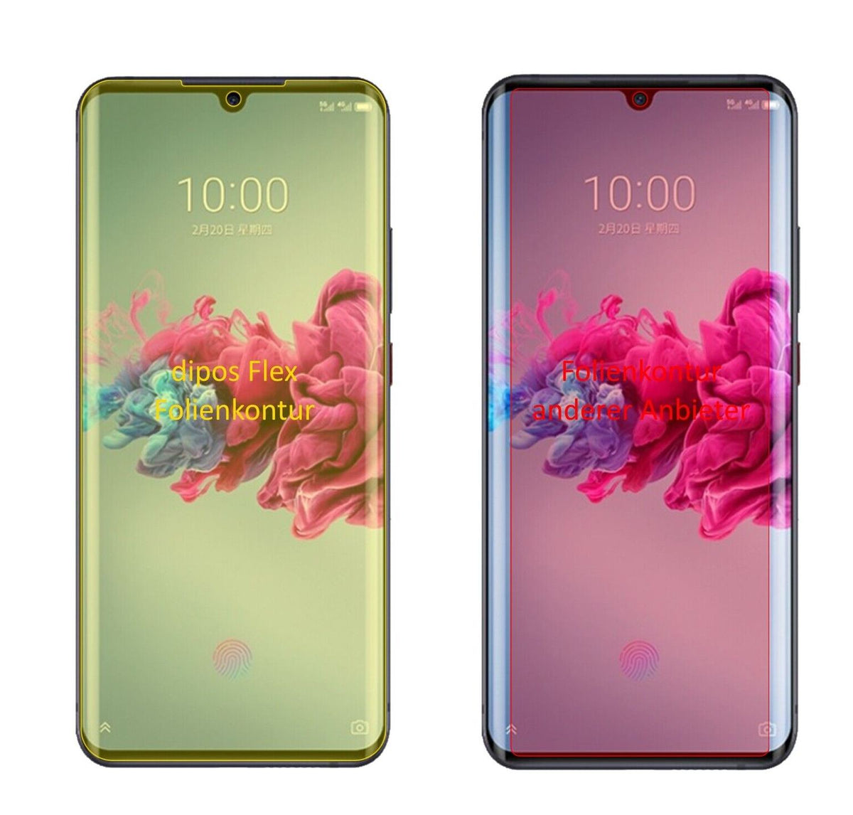 2x 3D Full Cover Schutzfolie für ZTE Axon 11