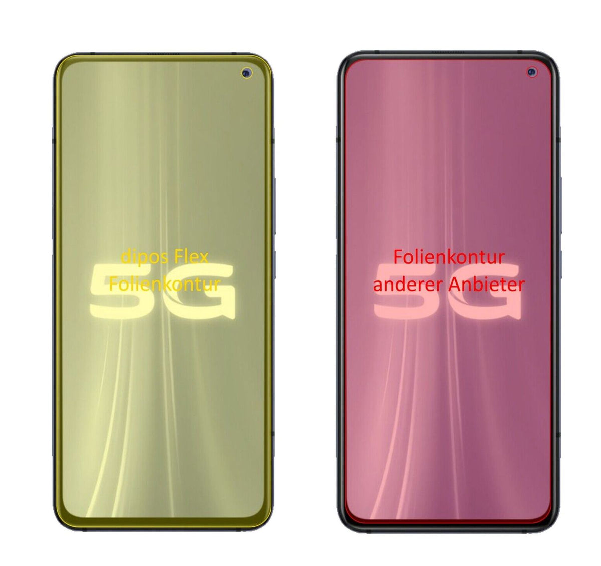 2x 3D Full Cover Schutzfolie für Vivo iQOO 3