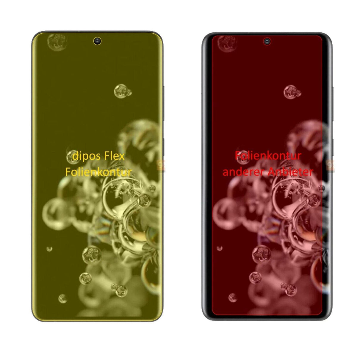 2x 3D Full Cover Schutzfolie für Samsung Galaxy S20 Ultra