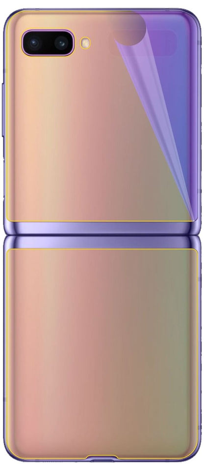 2x 3D Full Cover Schutzfolie für Samsung Galaxy Z Flip Rückseite