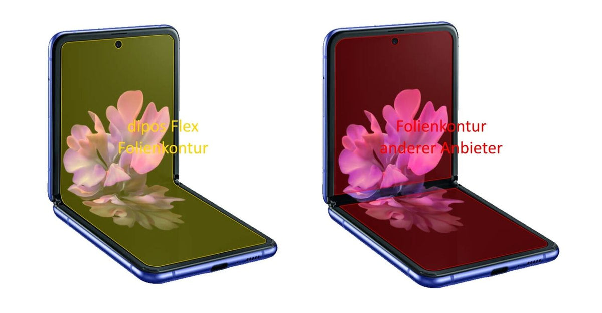 2x 3D Full Cover Schutzfolie für Samsung Galaxy Z Flip