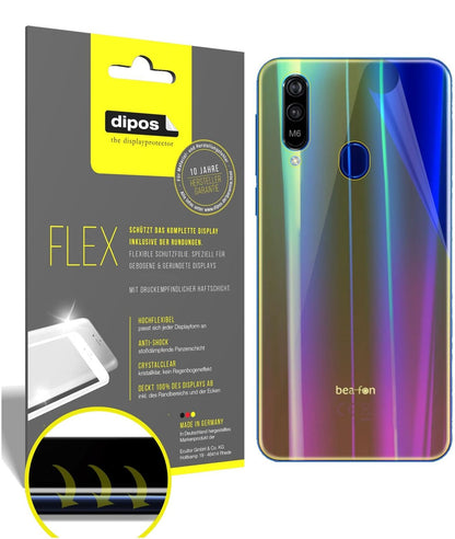 2x 3D Full Cover Schutzfolie für Beafon M6 Rückseite