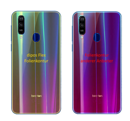 2x 3D Full Cover Schutzfolie für Beafon M6 Rückseite
