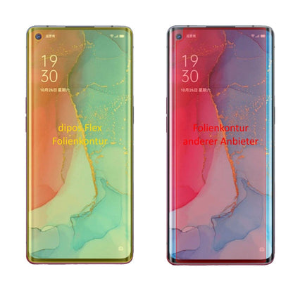 2x 3D Full Cover Schutzfolie für Oppo Reno3 Pro 5G