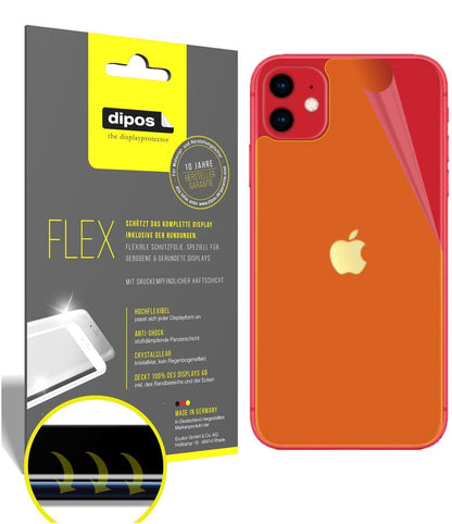 2x 3D Full Cover Schutzfolie für Apple iPhone 11 Rückseite