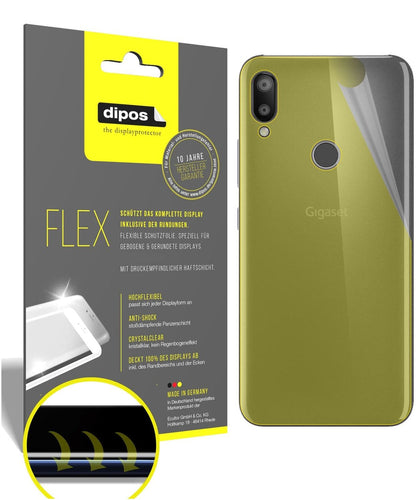 2x 3D Full Cover Schutzfolie für Gigaset GS190 Rückseite