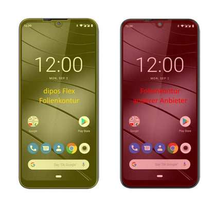 2x 3D Full Cover Schutzfolie für Gigaset GS190