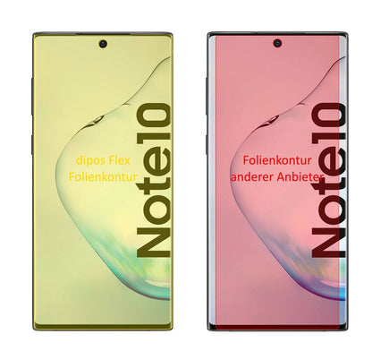 2x 3D Full Cover Schutzfolie für Samsung Galaxy Note 10