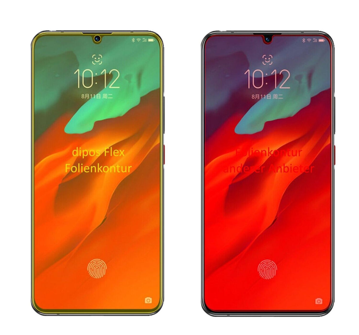 2x 3D Full Cover Schutzfolie für Lenovo Z6 Pro