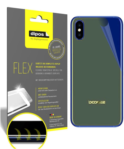 2x 3D Full Cover Schutzfolie für Doogee X50L Rückseite