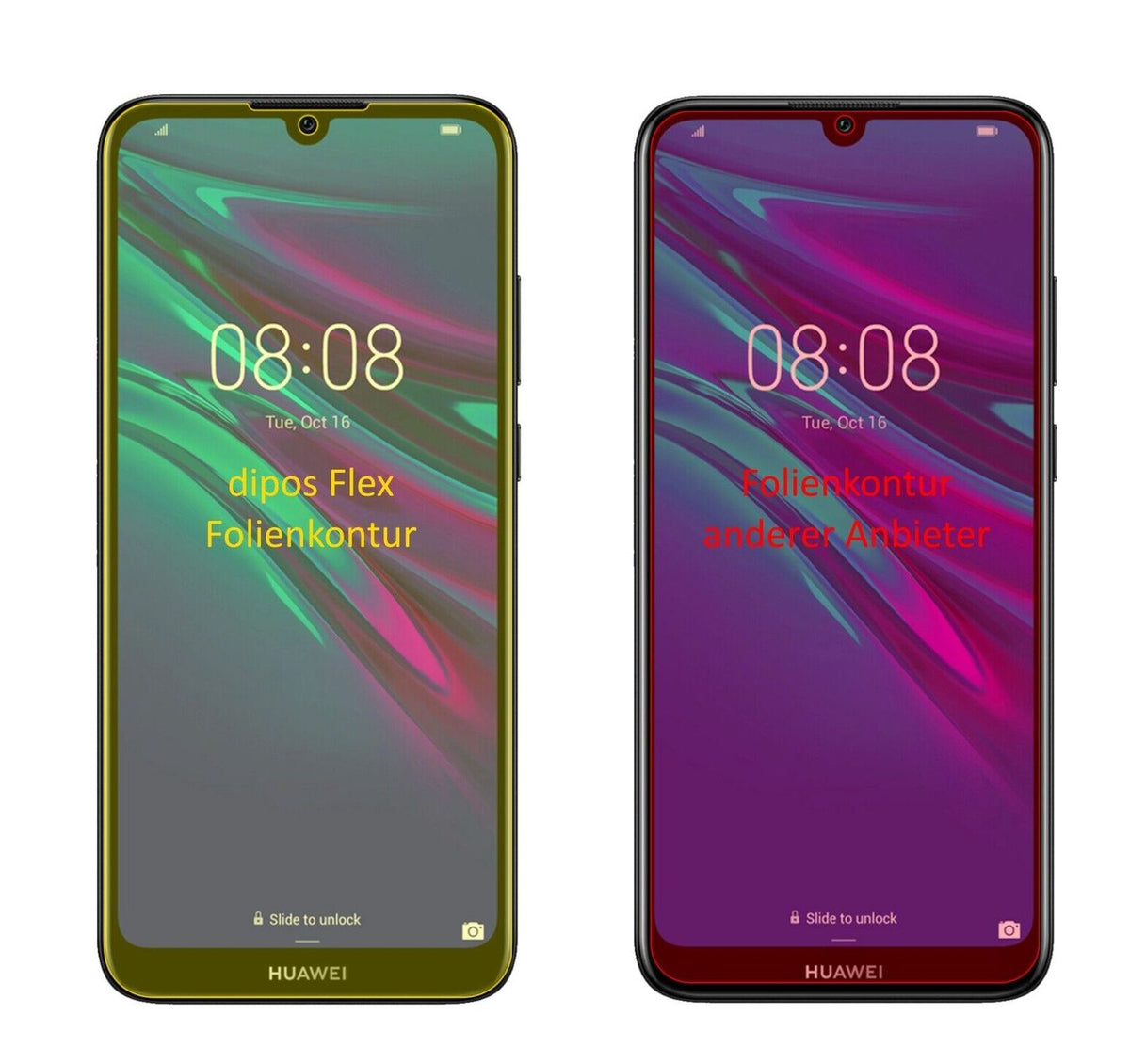 2x 3D Full Cover Schutzfolie für Huawei Y6 Prime (2019)