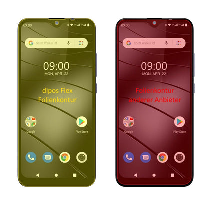 2x 3D Full Cover Schutzfolie für Gigaset GS110