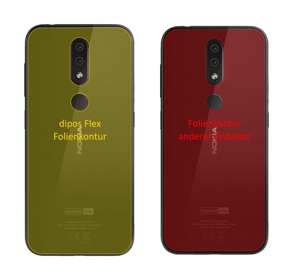 2x 3D Full Cover Schutzfolie für Nokia 4.2 Rückseite