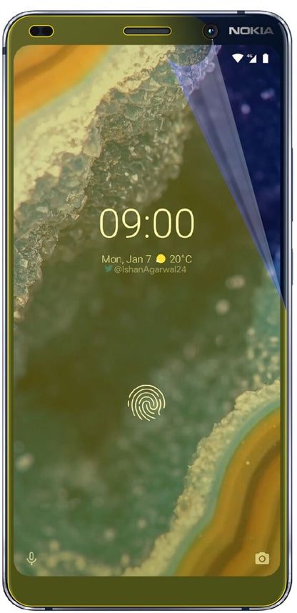 2x 3D Full Cover Schutzfolie für Nokia 9 PureView