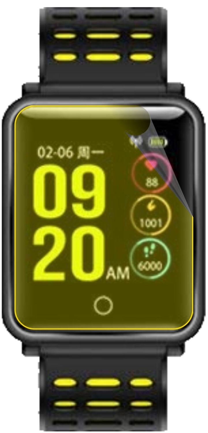 2x 3D Full Cover Schutzfolie für TagoBee TB06 Smartwatch