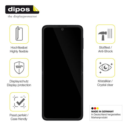 2x 3D Full Cover Schutzfolie für Samsung Galaxy Z Flip 5
