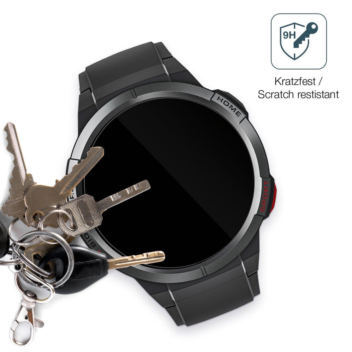 1x 9H Schutzfolie für Mibro Watch GS Panzerfolie