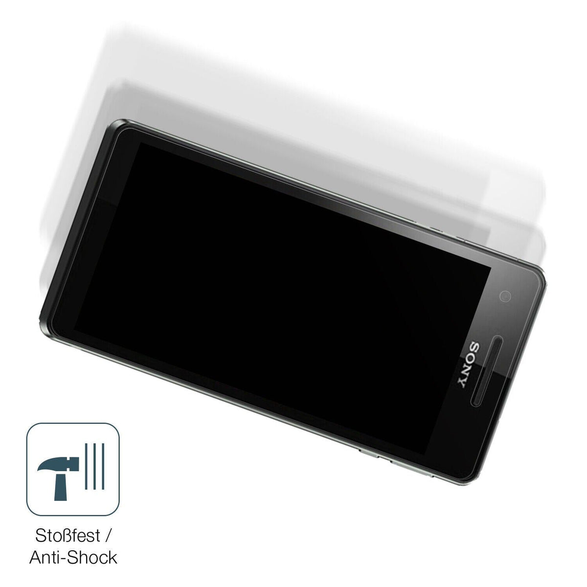 1x 9H Schutzfolie matt für Sony Xperia V Panzerfolie