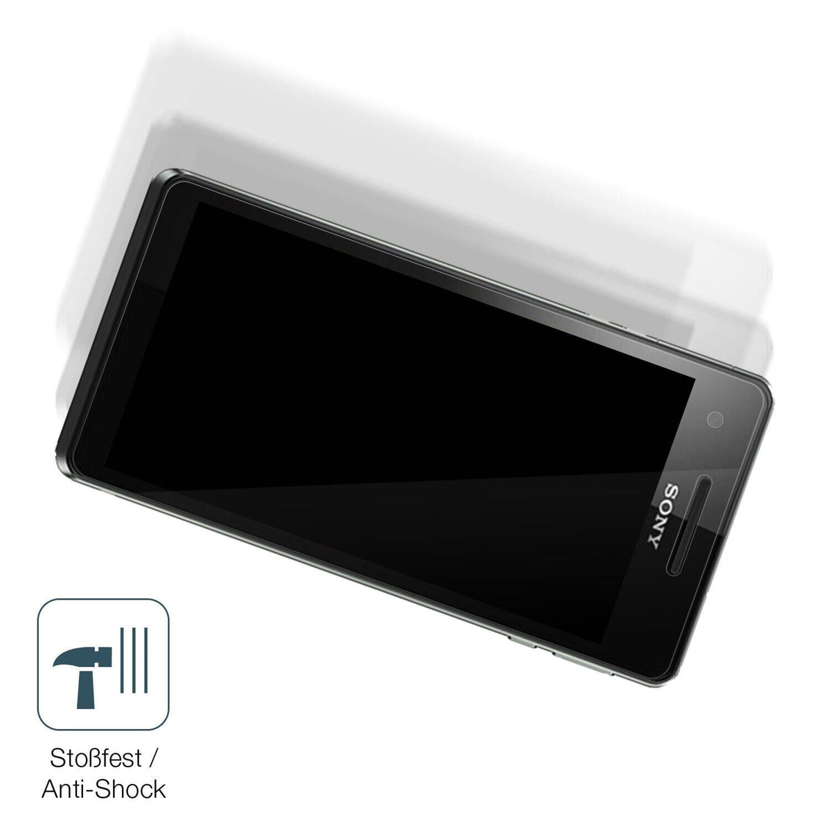1x 9H Schutzfolie für Sony Xperia V Panzerfolie