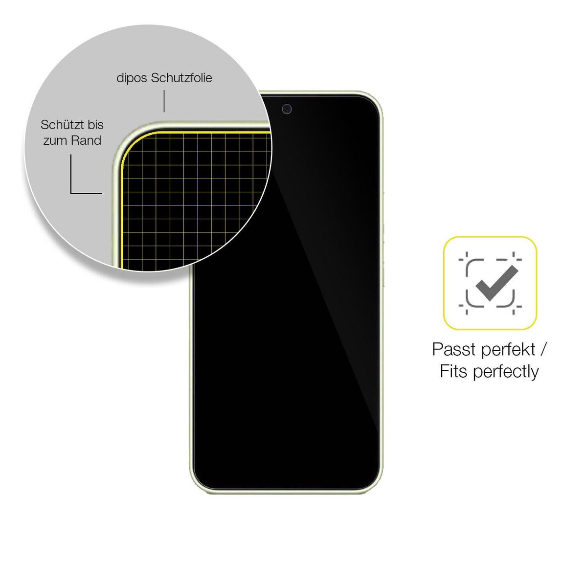 1x 3D Full Cover Schutzfolie für Samsung Galaxy A54 5G
