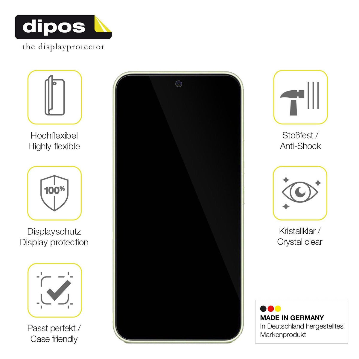 1x 3D Full Cover Schutzfolie für Samsung Galaxy A54 5G