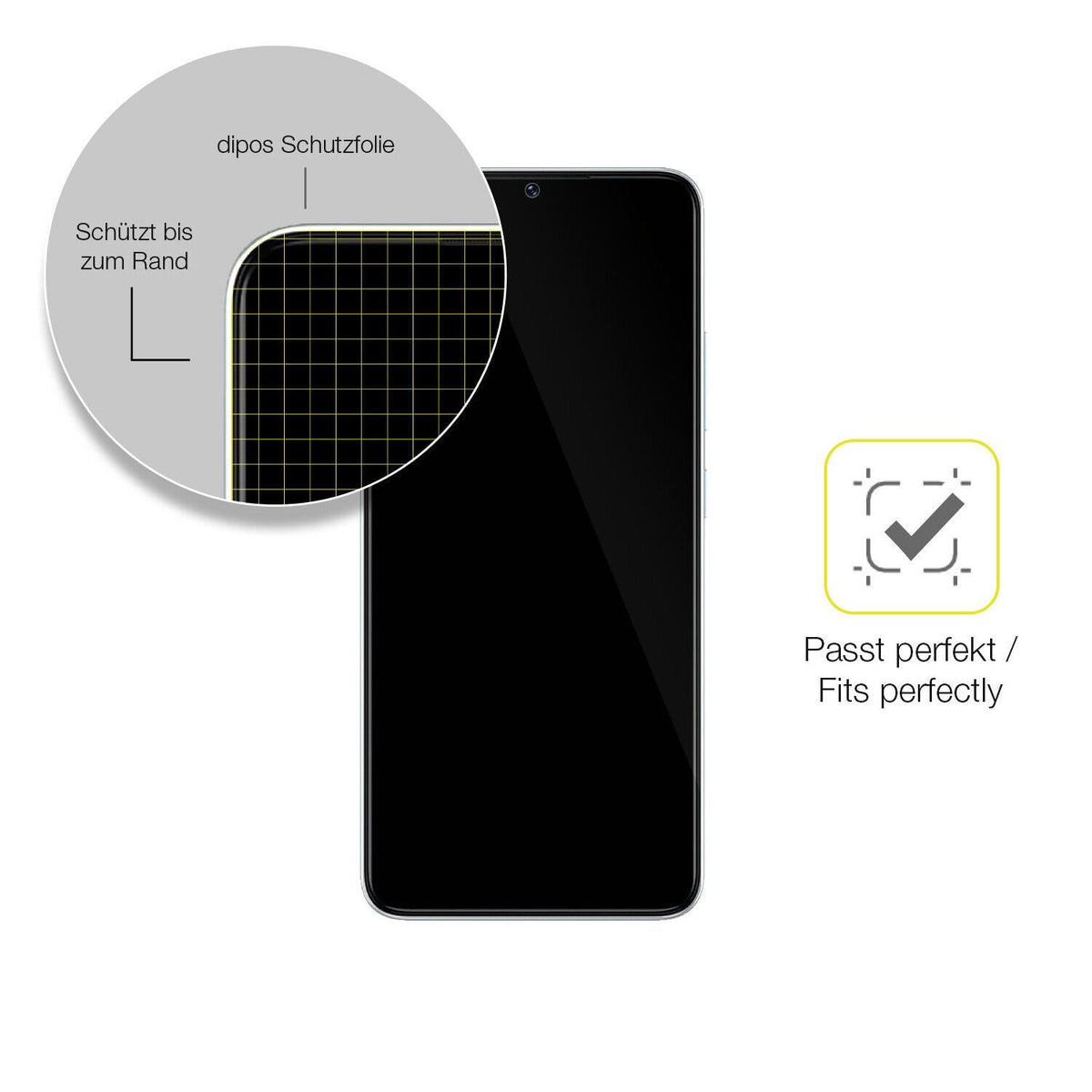 1x 3D Full Cover Schutzfolie für itel P40