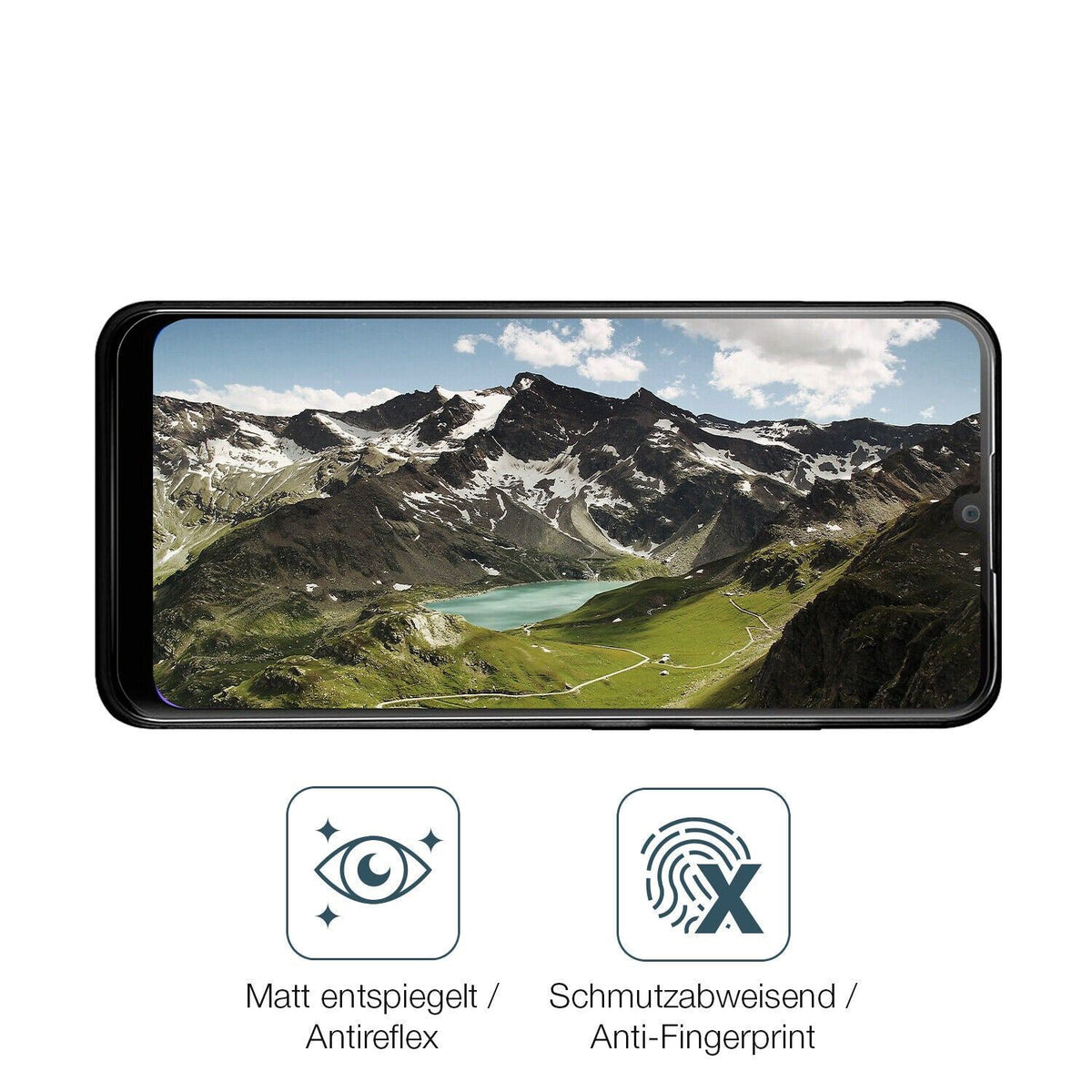 1x 9H Schutzfolie matt für Multilaser G-Pro Panzerfolie