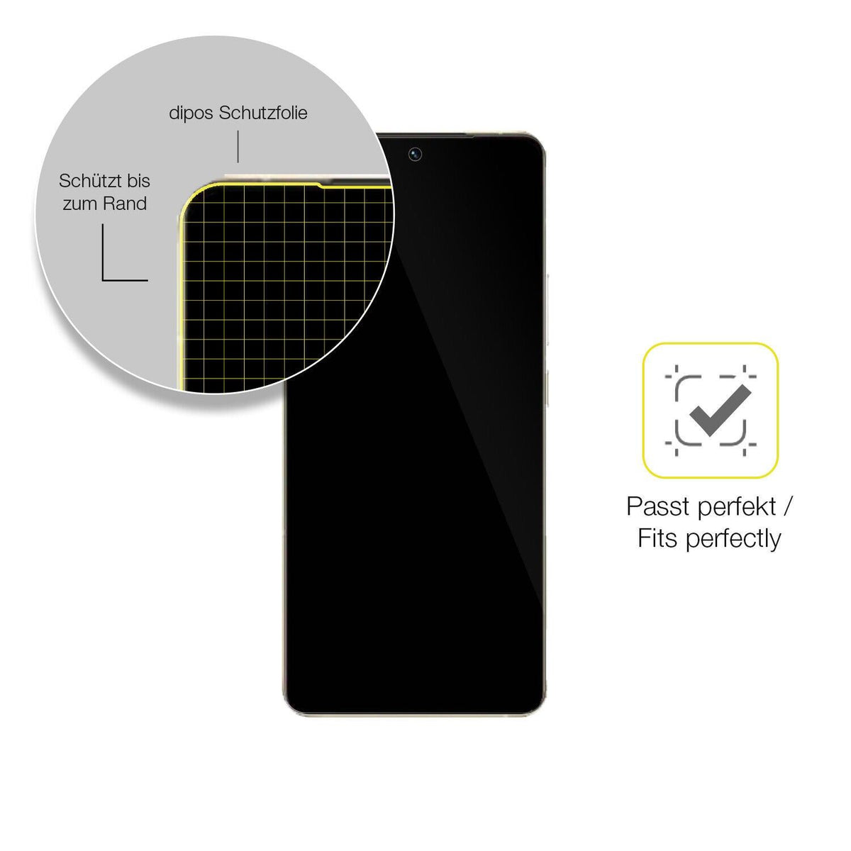 1x 3D Full Cover Schutzfolie für VIVO S16