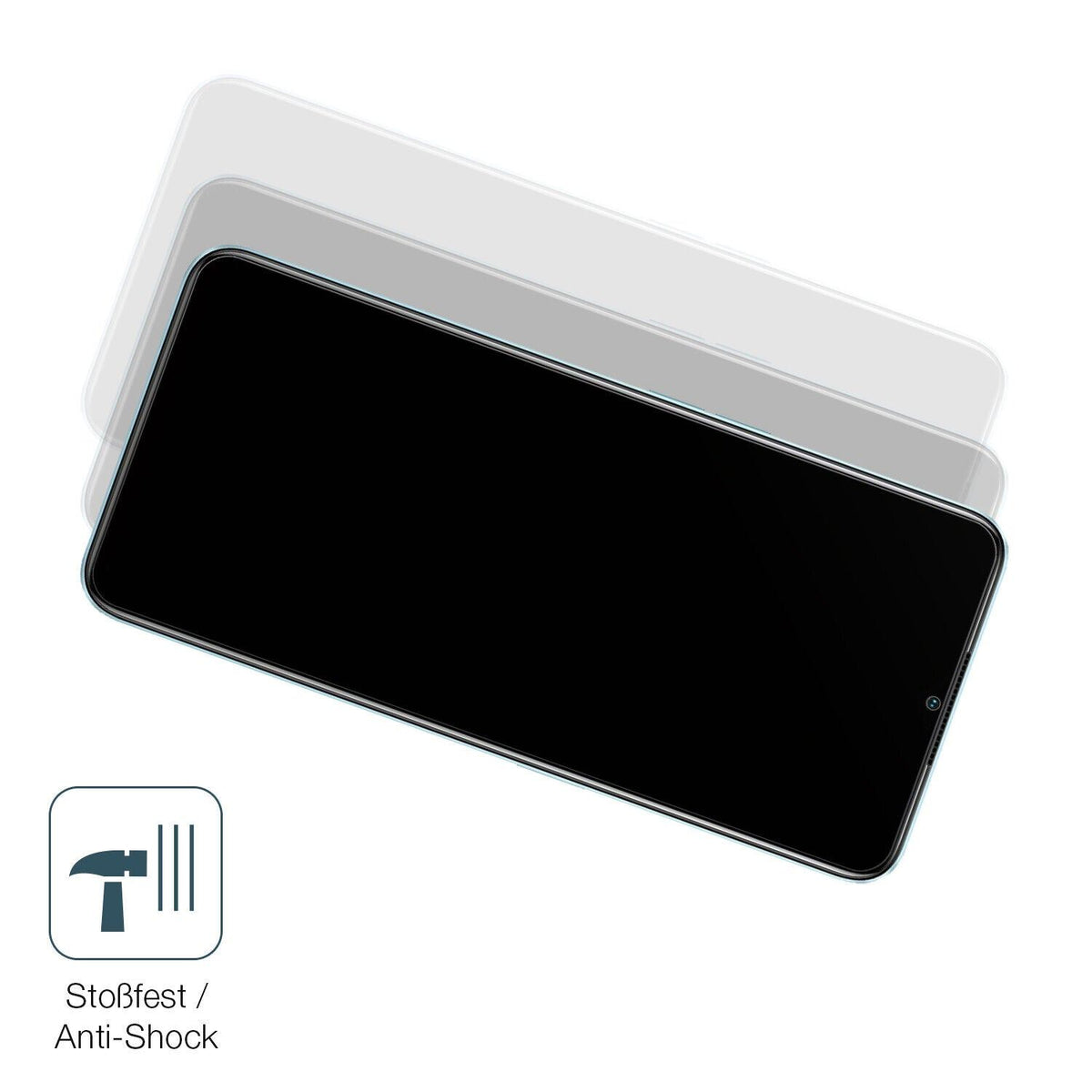 1x 9H Schutzfolie matt für OPPO A78 Panzerfolie