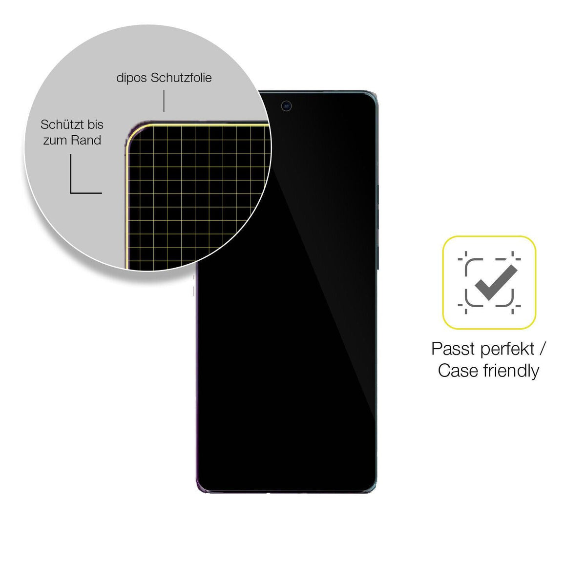 1x 3D Full Cover Schutzfolie für MOTOROLA Moto Edge 40 Pro