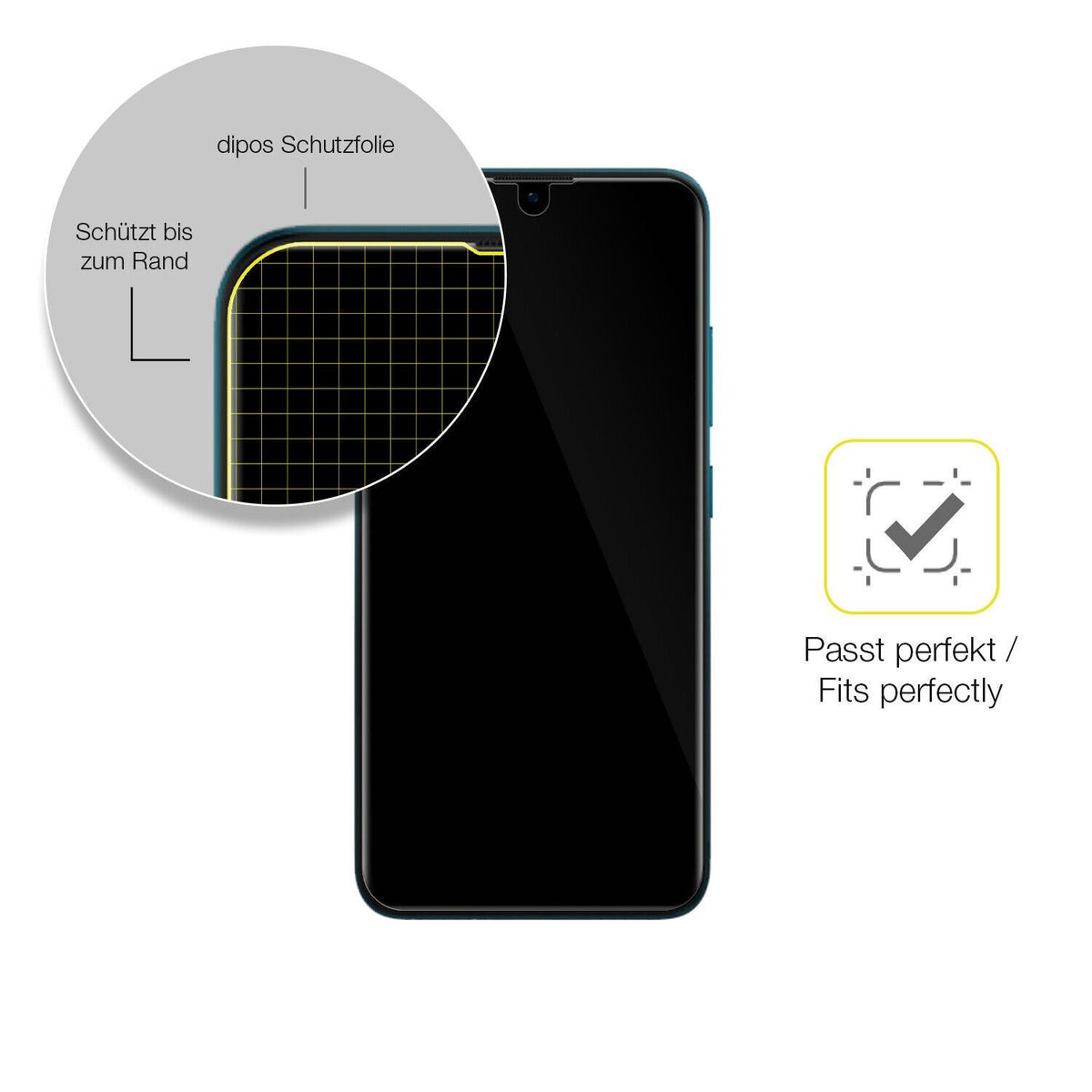 1x 3D Full Cover Schutzfolie für itel S15 Pro
