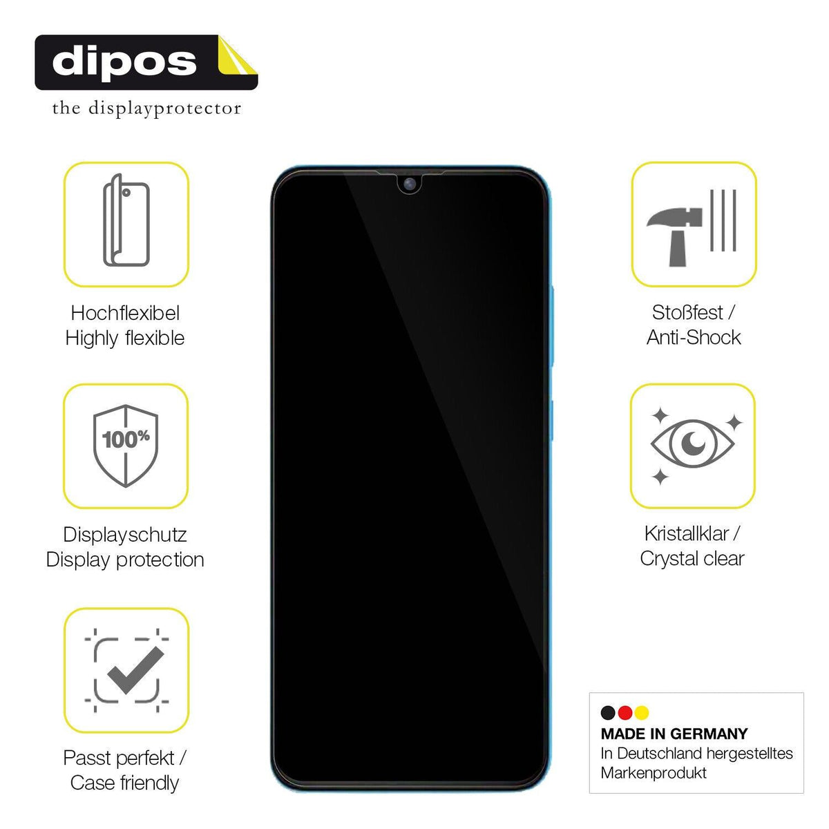 1x 3D Full Cover Schutzfolie für Walton Orbit Y50
