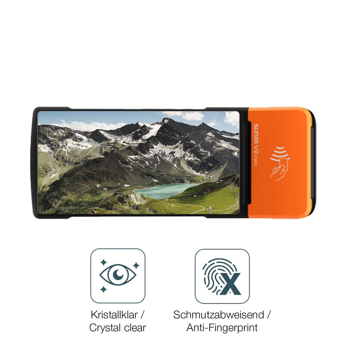 1x 9H Schutzfolie für Sunmi V2 Pro Panzerfolie