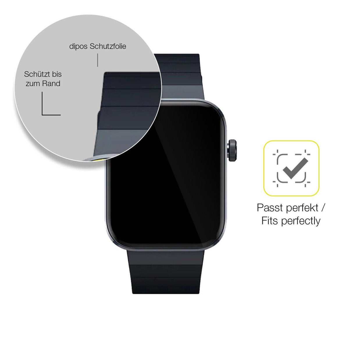1x 3D Full Cover Schutzfolie für Mibro Watch T1