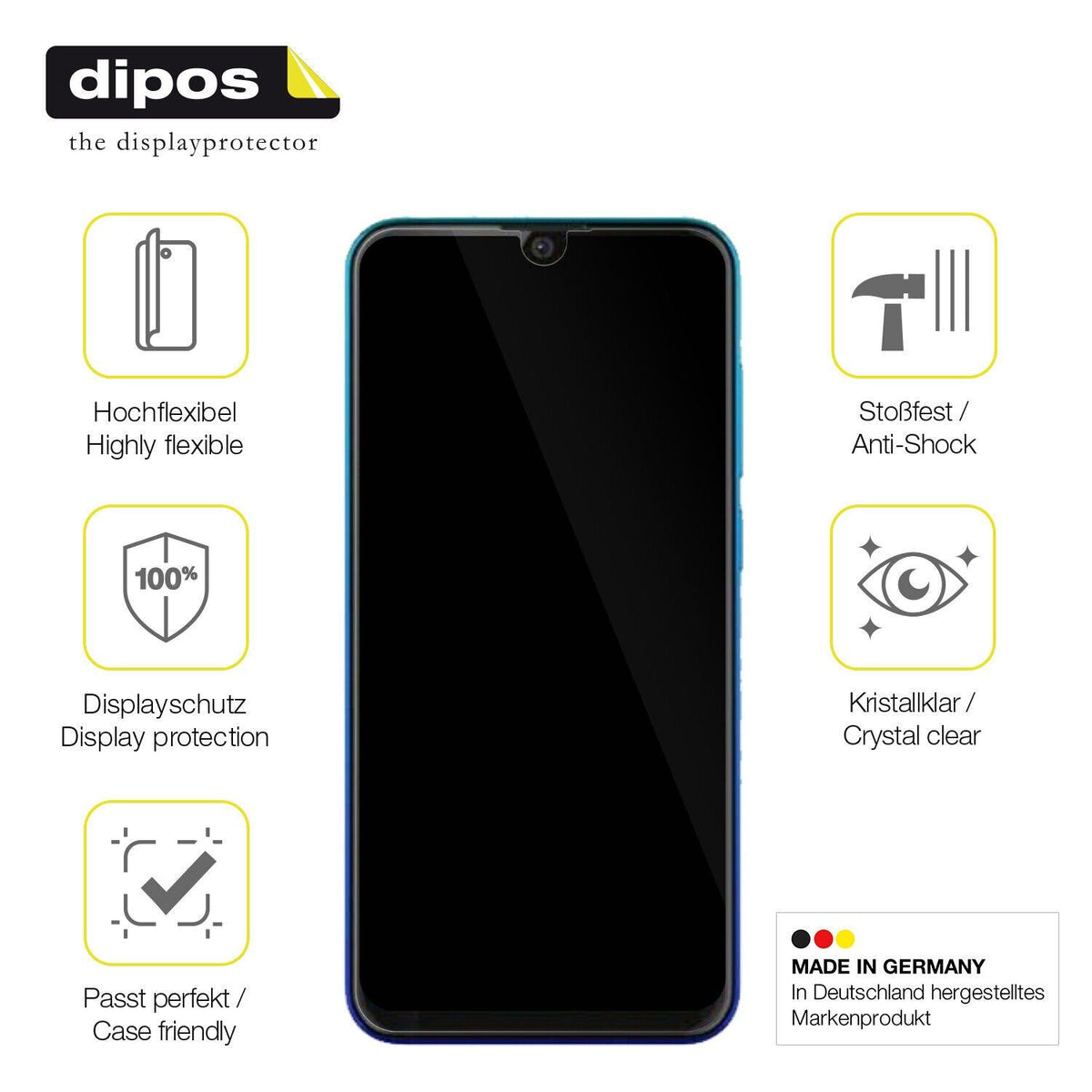 1x 3D Full Cover Schutzfolie für Walton H8 pro