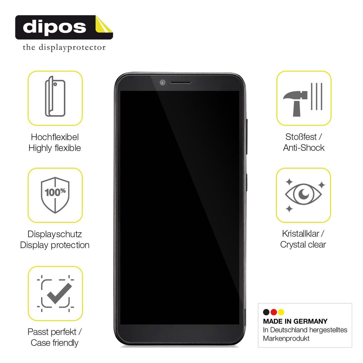 1x 3D Full Cover Schutzfolie für Multilaser F Pro 2 P9152