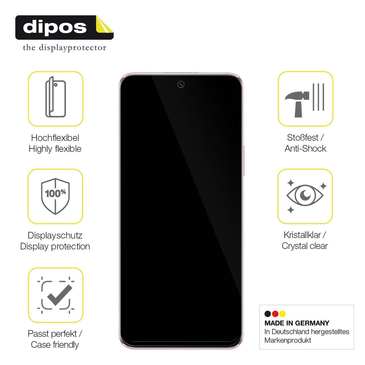 1x 3D Full Cover Schutzfolie für Wiko T50