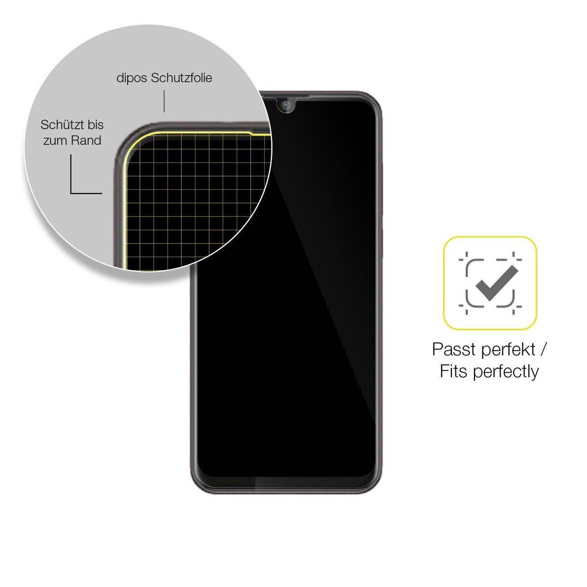 1x 3D Full Cover Schutzfolie für Walton Primo R6 max