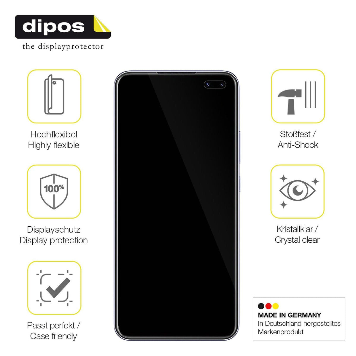 1x 3D Full Cover Schutzfolie für Vivo V19