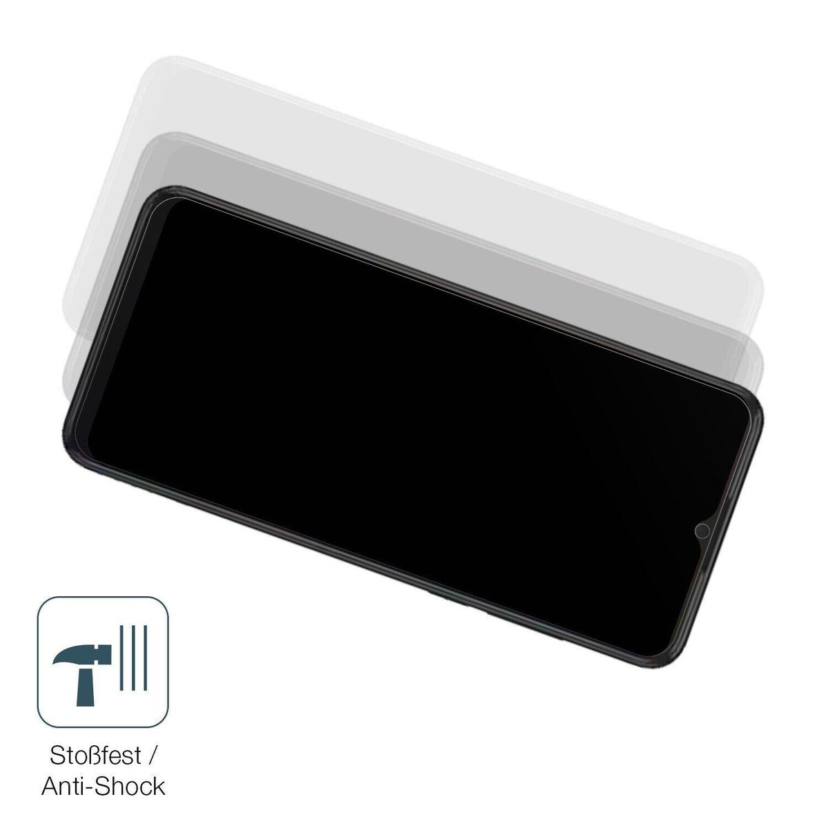1x 9H Schutzfolie matt für SHARP Aquos V6 Plus Panzerfolie