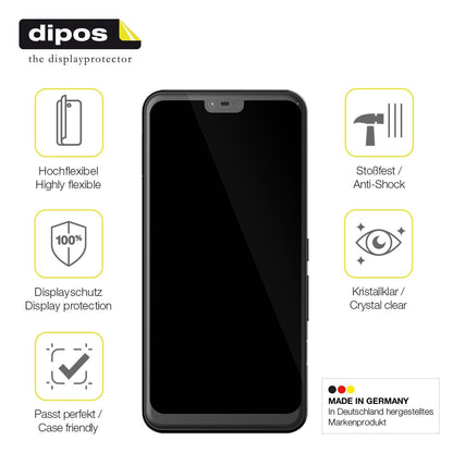1x 3D Full Cover Schutzfolie für Fujitsu Arrows U