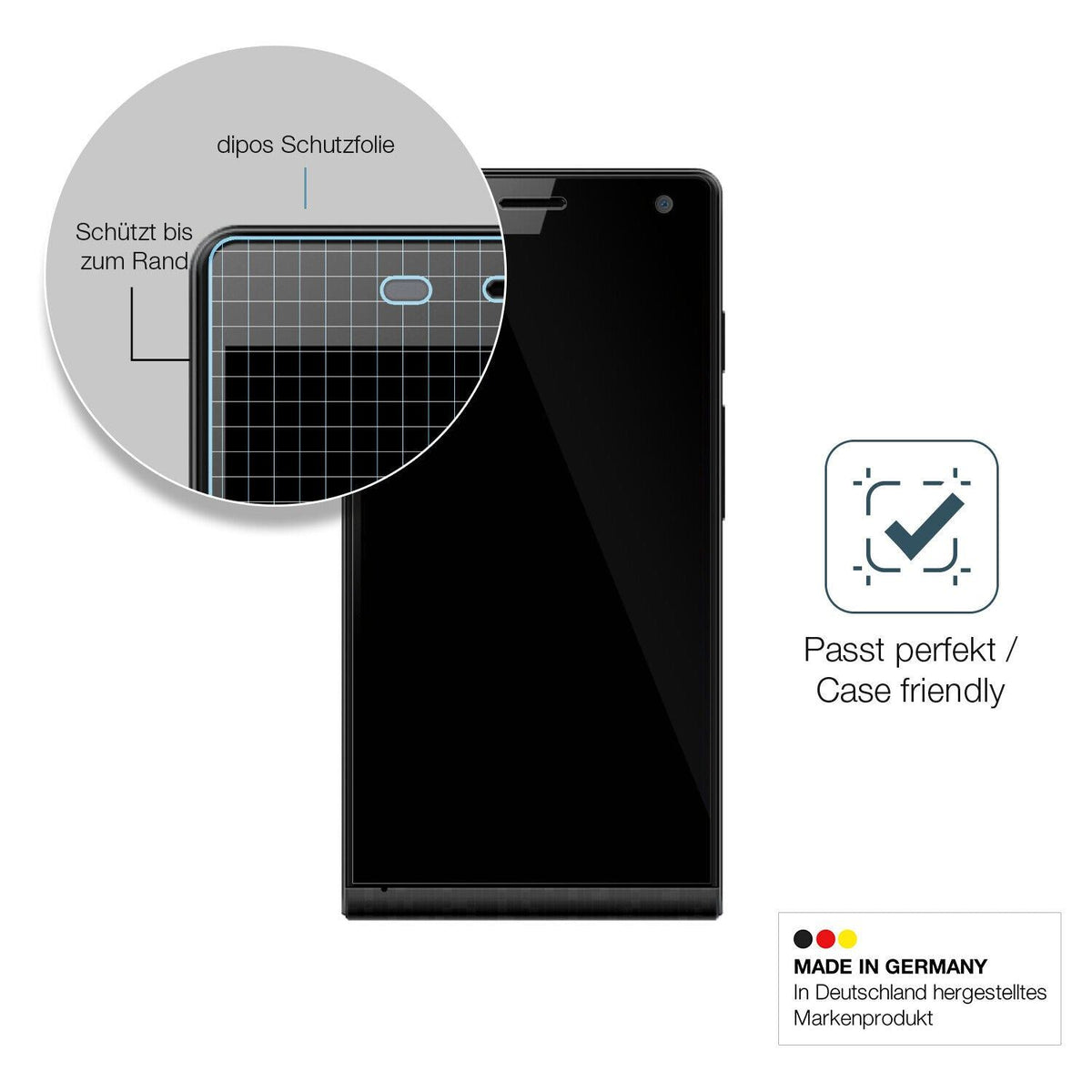 1x 9H Schutzfolie für Highscreen Verge Panzerfolie