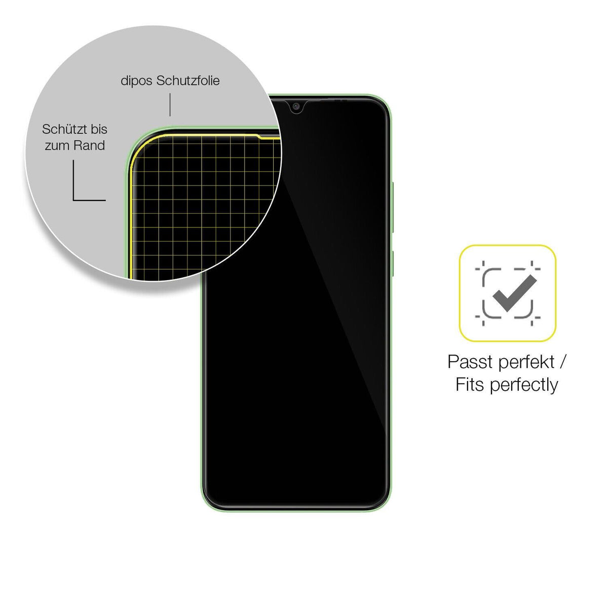 1x 3D Full Cover Schutzfolie für Symphony Z55