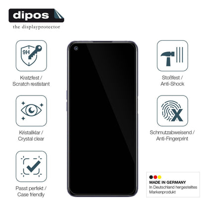 1x 9H Schutzfolie für Realme Q3S Panzerfolie