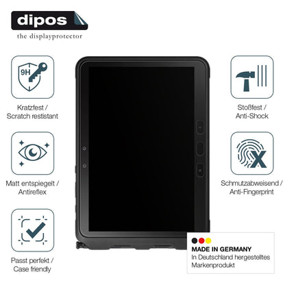 1x 9H Schutzfolie matt für Samsung Galaxy Tab Active 4 Pro Panzerfolie