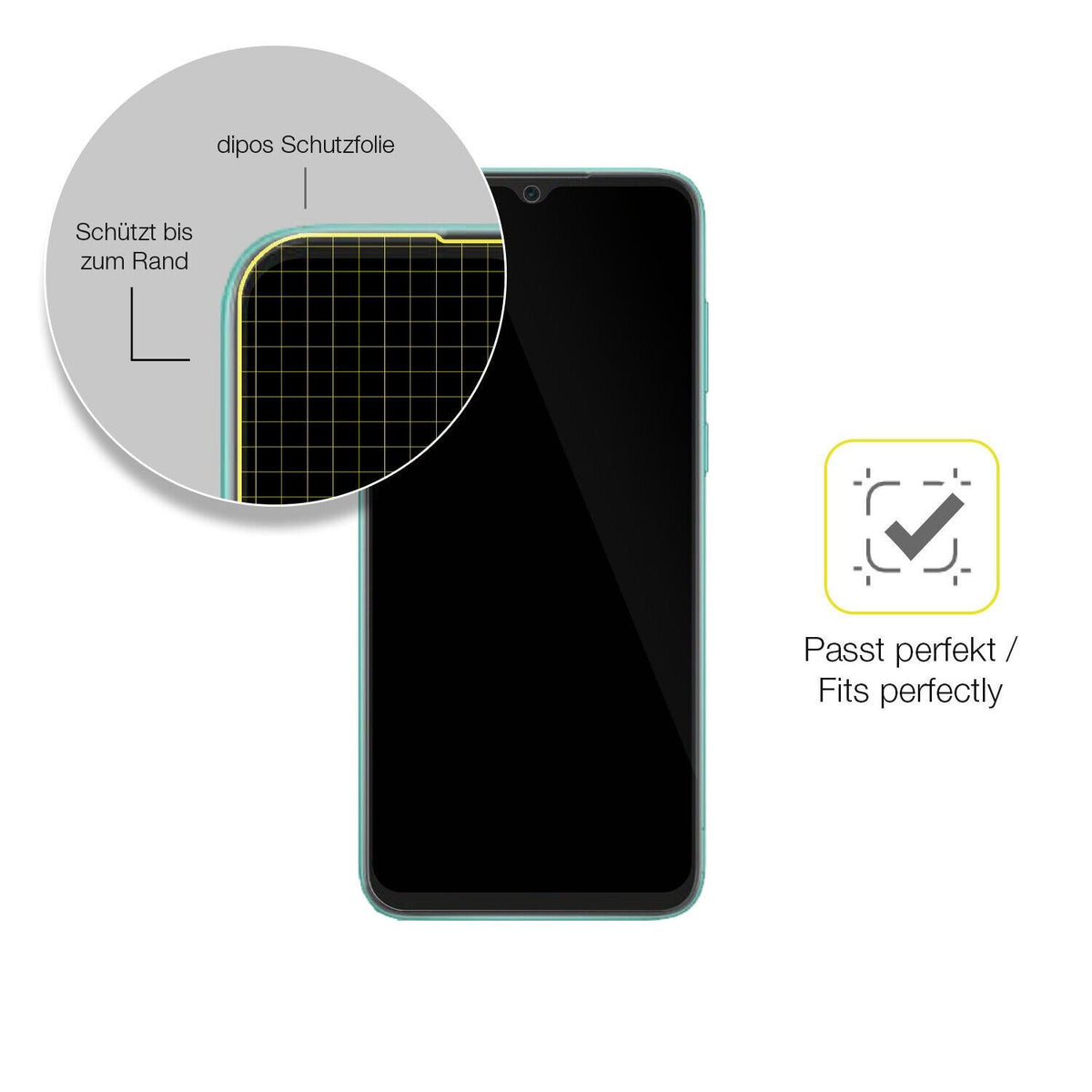 1x 3D Full Cover Schutzfolie für Blackview A55 Pro