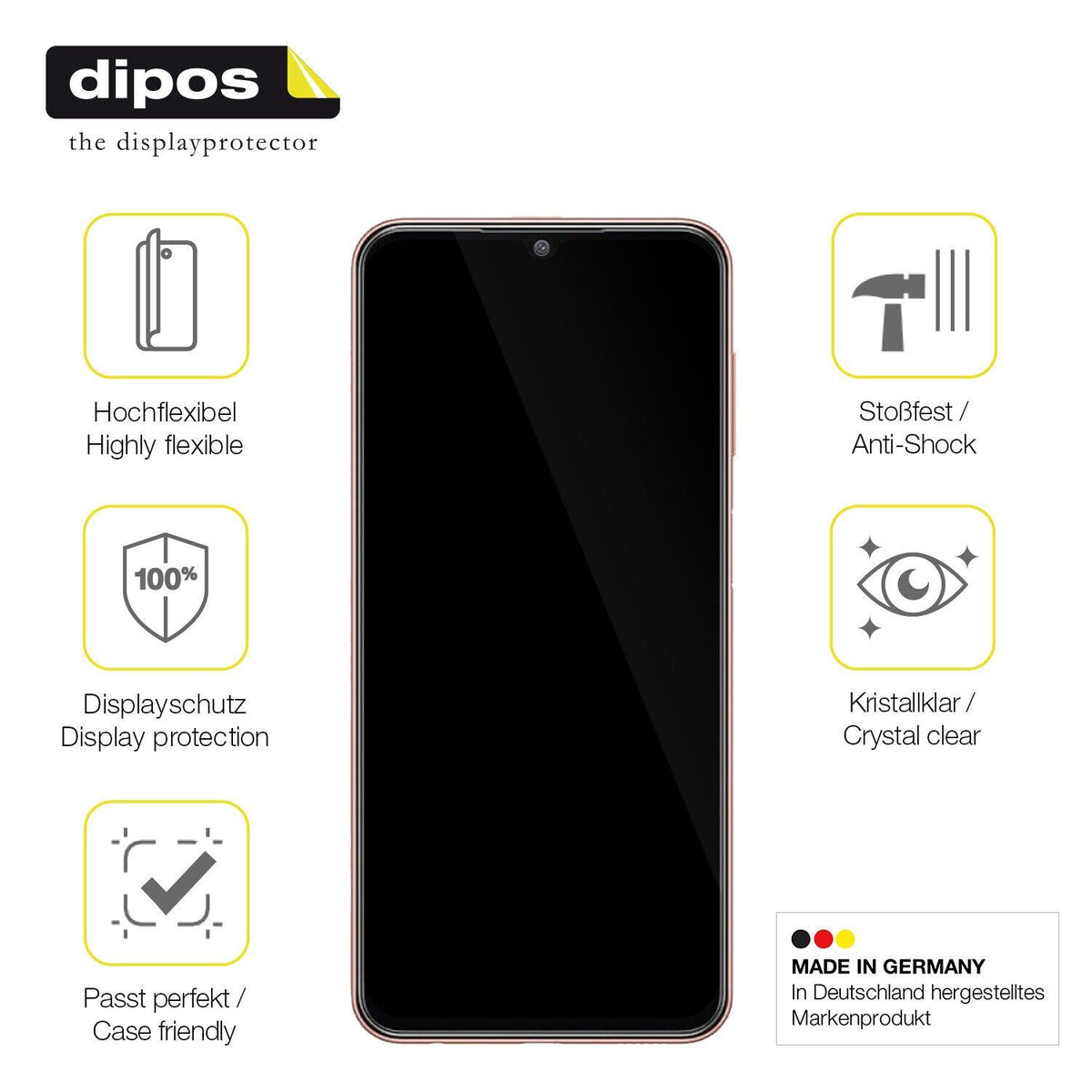 1x 3D Full Cover Schutzfolie für Samsung Galaxy M13