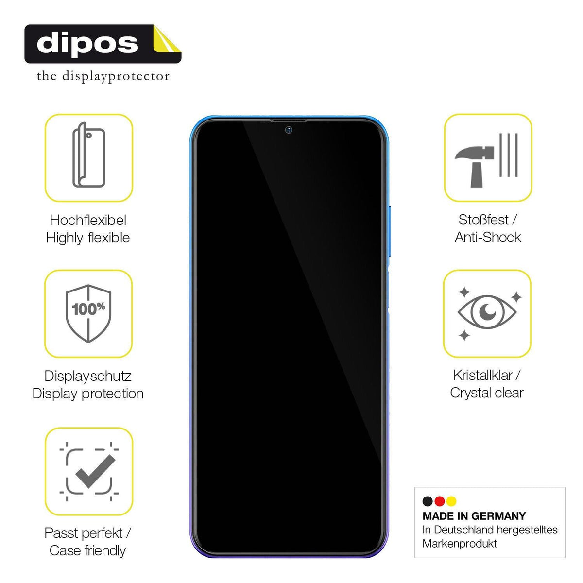1x 3D Full Cover Schutzfolie für Ulefone Note 12P