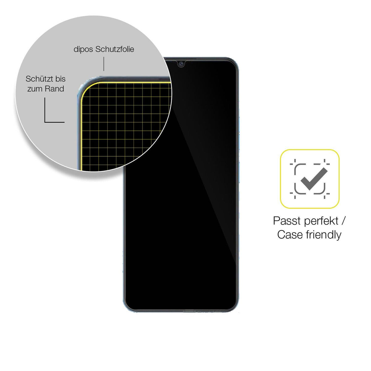1x 3D Full Cover Schutzfolie für Coolpad Cool 20S